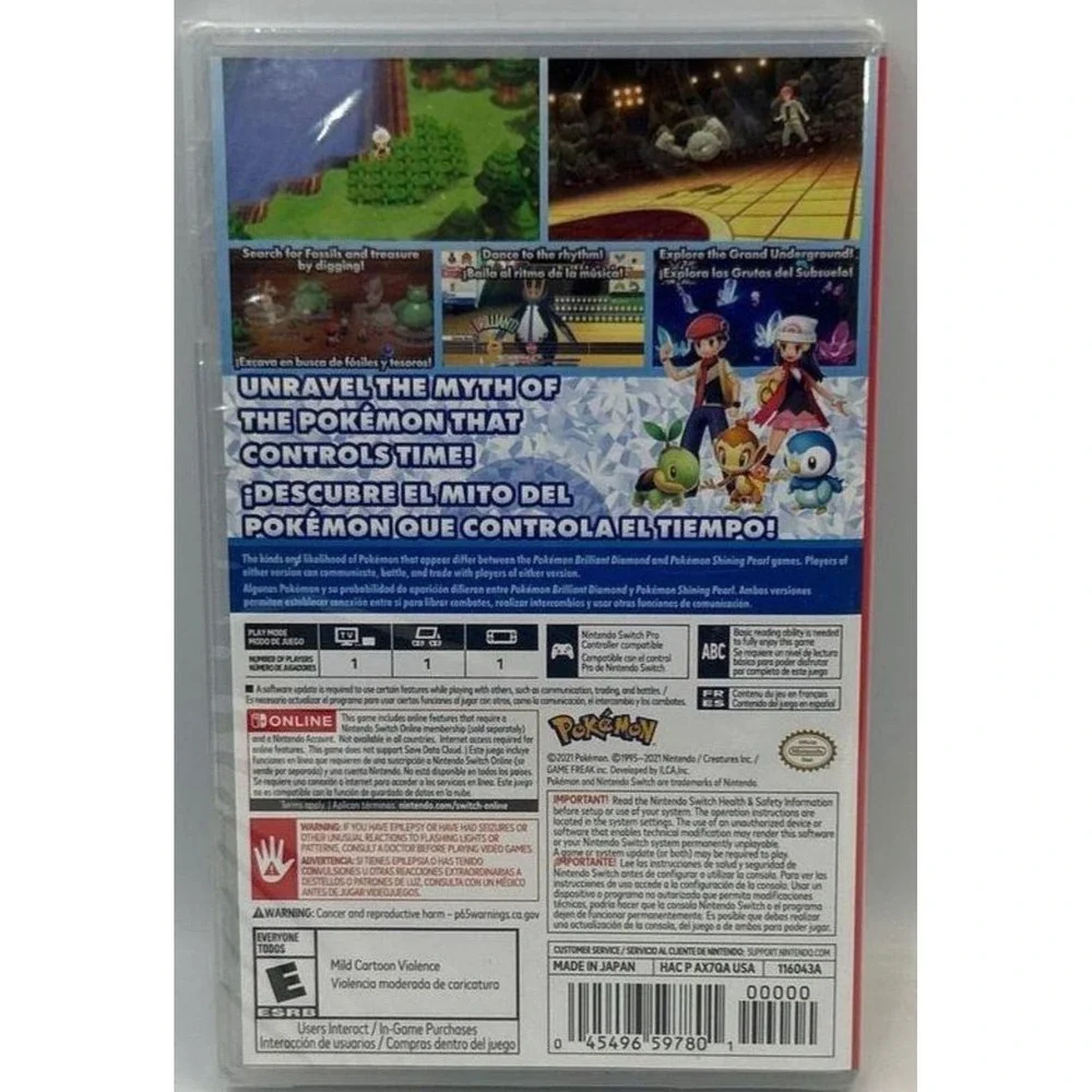 NINTENDO Pokémon Brilliant Diamond Nintendo Switch Factory Sealed New